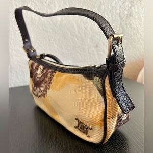 AUTHENTIC VINTAGE CELINE AVA BAG YELLOW CANVAS PRINT